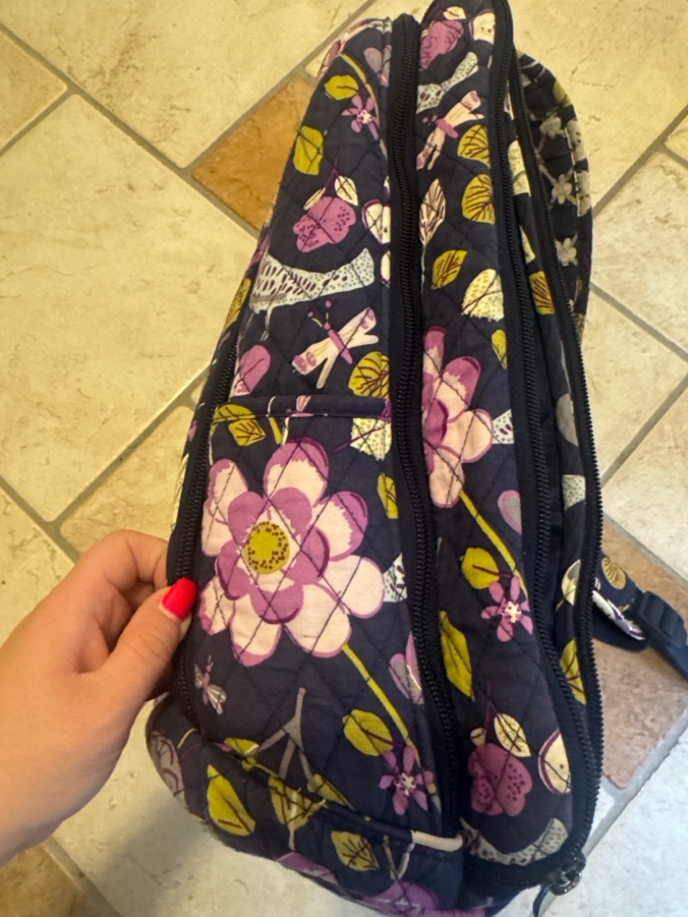 Bradley Campus Backpack in Nightingale floral print RETIRED PATTERN - Picture 5 of 9